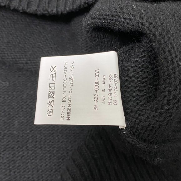 NWT size:M SAINT MICHAEL CLF KINT Pure wool CLF hand embroidered fringe bro - Picture 8 of 9